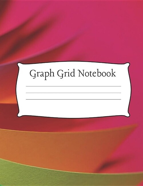 Graph Grid Notebook: Quad Ruled Grid Paper 100 Sheets Large 8.5 x 11 Bright Neon Design (Paperback)