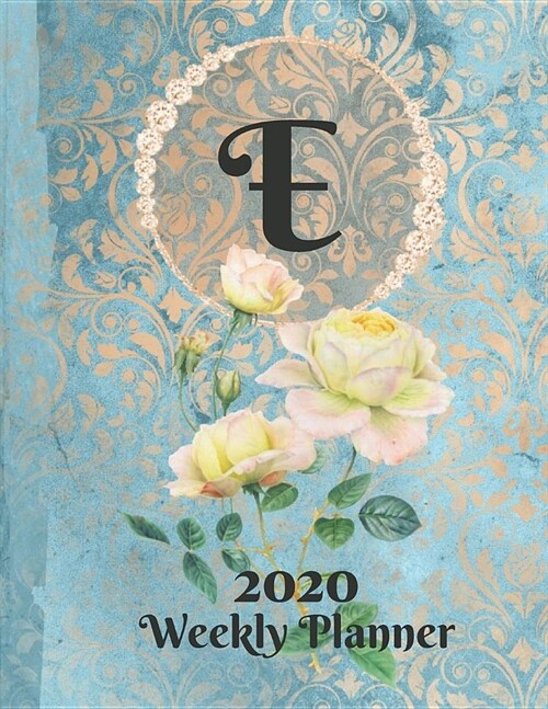 Plan On It Large Print 2020 Weekly Calendar Planner 15 Months Notebook Includes Address Phone Number Pages - Monogram Letter E: January 2020 through M (Paperback)