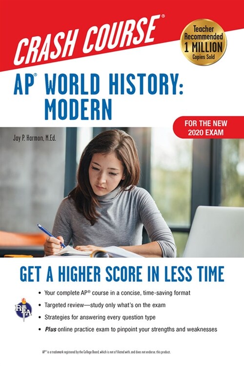 Ap(r) World History: Modern Crash Course, Book + Online: Get a Higher Score in Less Time (Paperback, 3, Third Edition)