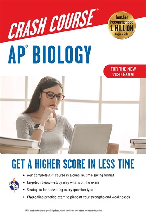 Ap(r) Biology Crash Course, Book + Online: Get a Higher Score in Less Time (Paperback, 3, Third Edition)