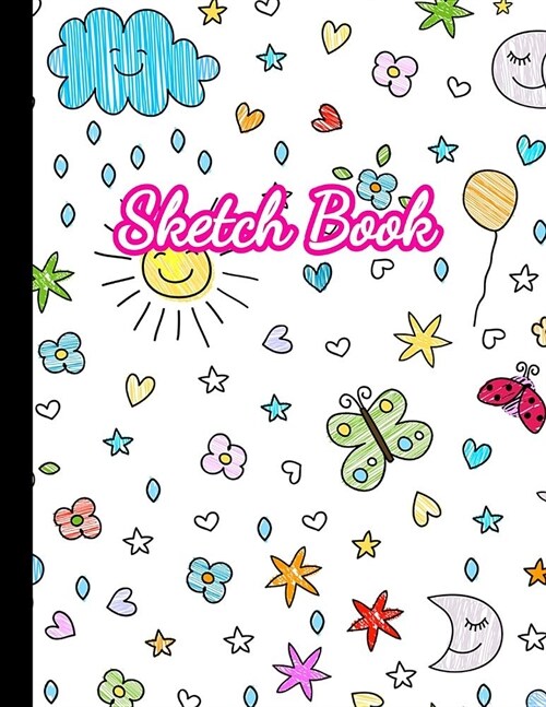 Sketch Book: Large Notebook for Drawing, Doodling or Sketching: 100 Pages, 8.5 x 11 Cover Sketchbook (Blank Paper Drawing and Write (Paperback)