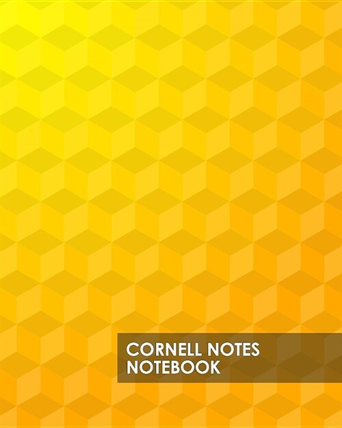 Cornell Notes Notebook: Abstract Yellow Metal Texture Proven Study Method for College, High School and Homeschool Students 8x10 140 Blank Line (Paperback)