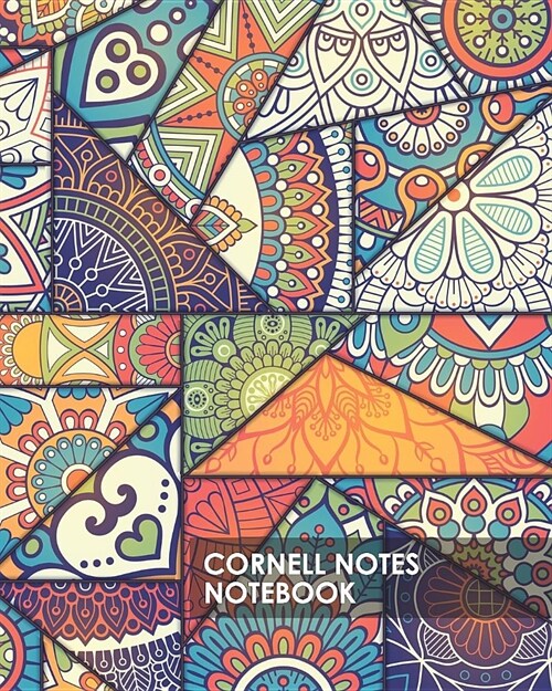 Cornell Notes Notebook: Abstract Colorful Tribal Design Proven Study Method for College, High School and Homeschool Students 8x10 140 Blank Li (Paperback)