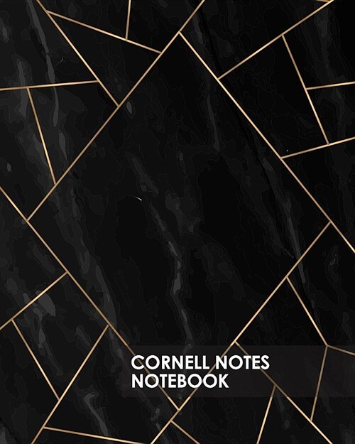 Cornell Notes Notebook: Elegant Trendy Black Marble Proven Study Method for College, High School and Homeschool Students 8x10 140 Blank Lined (Paperback)