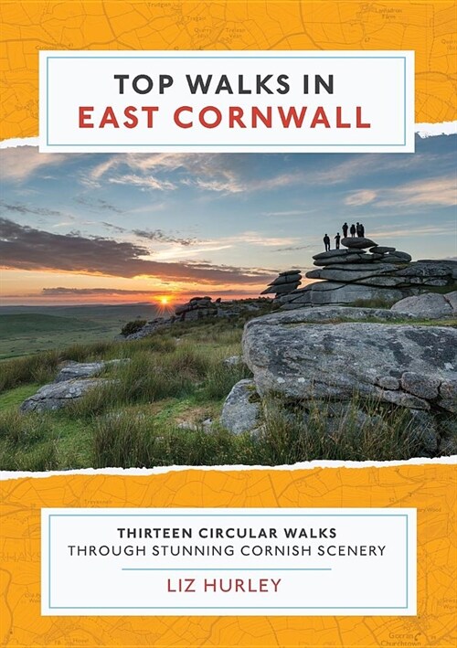 Top Walks in East Cornwall : Thirteen Circular Walks Through Stunning Cornish Scenery (Paperback)