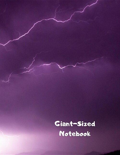 Giant-Sized Notebook: Jumbo Lightning Notebook, Journal, 500 Pages, 250 Ruled Sheets (Paperback)