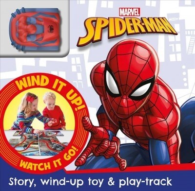 Marvel Spider-Man: Busy Board with Wind-Up Car & Track [With Toy] (Board Books)