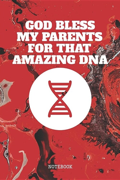 Notebook: I Love Genetics DNA Planner / Organizer / Lined Notebook (6 x 9) (Paperback)