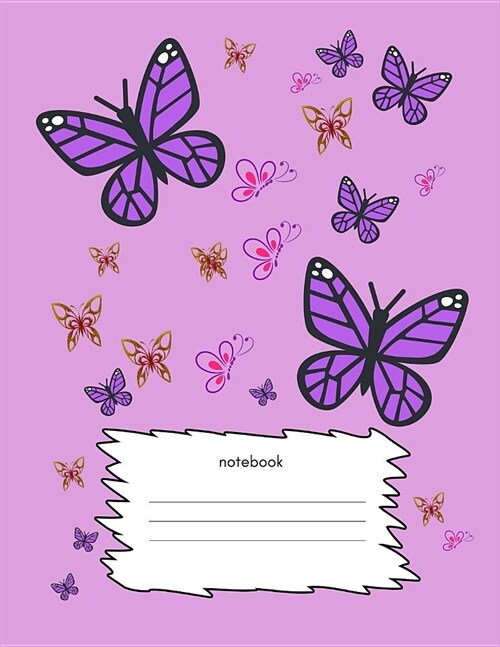 Notebook: A4 (approximate) Notepad/Jotter for Young Kids/Children (Back To School, Primary//Kindergarten/Elementary School Age/W (Paperback)