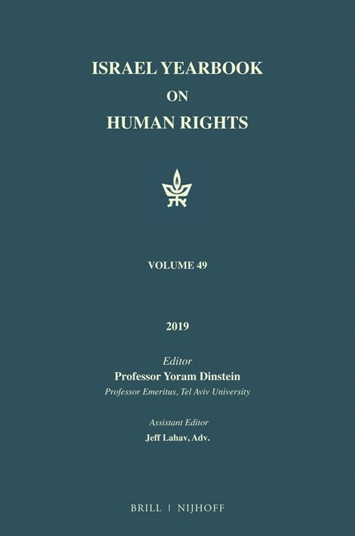 Israel Yearbook on Human Rights, Volume 49 (2019) (Hardcover)