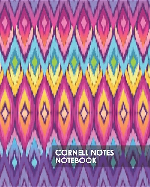 Cornell Notes Notebook: Colorful Abstract Tie Dye Proven Study Method for College, High School and Homeschool Students 8x10 140 Blank Lined Pa (Paperback)