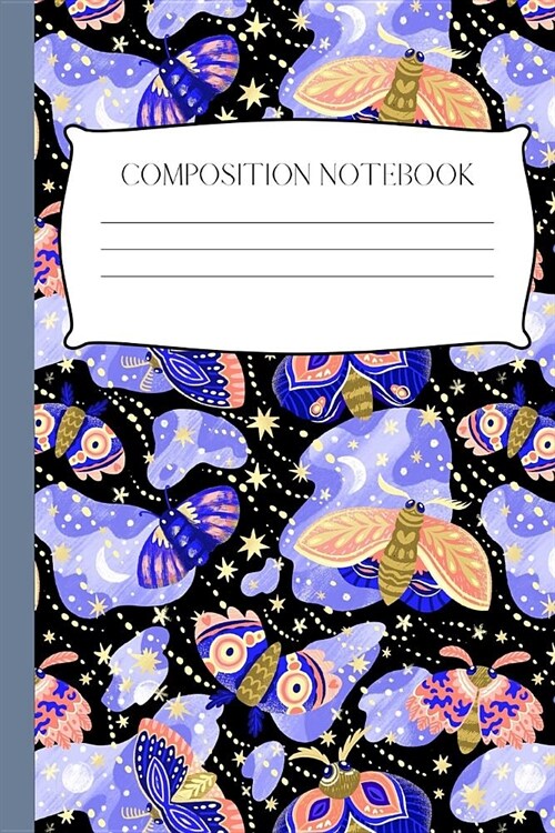 Butterflies In Twilight: Cute Butterfly Composition Notebook For Girls, Great For Class Notes, Journaling And Jotting Down Ideas (College Ruled (Paperback)