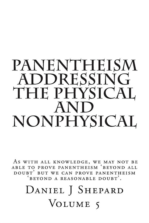 Panentheism Addressing the Physical and nonPhysical (Paperback)