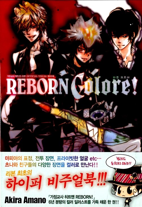 [중고] 가정교사 히트맨 리본! 오피셜 비주얼북 REBORN Colore!