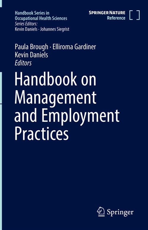 Handbook on Management and Employment Practices (Hardcover)