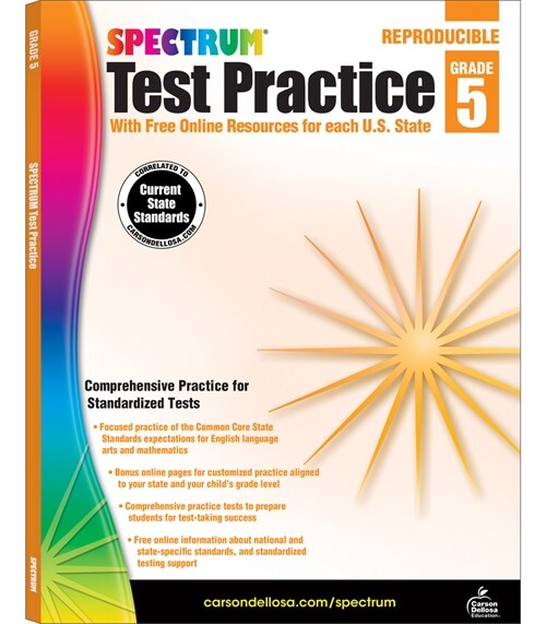 Spectrum Test Practice, Grade 5: Volume 65 (Paperback)