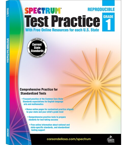 Spectrum Test Practice, Grade 1: Volume 61 (Paperback)