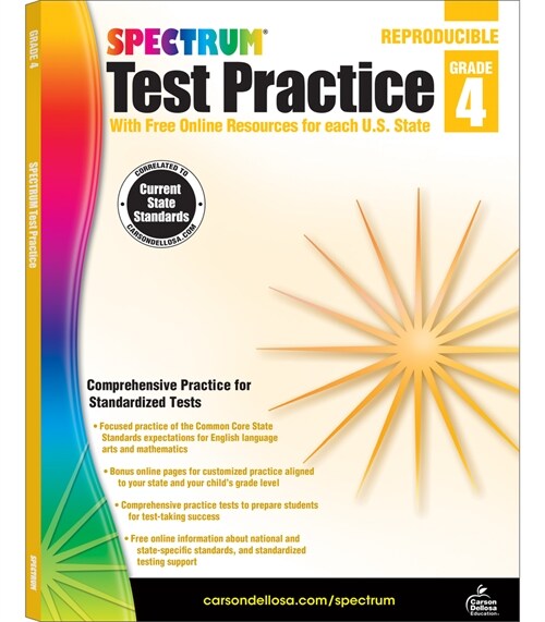 Spectrum Test Practice, Grade 4 (Paperback)