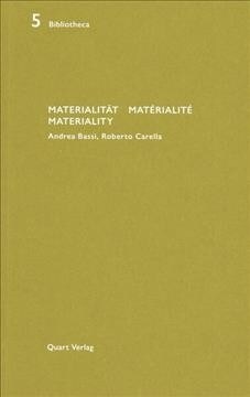 Materialit?/Mat?ialit?Materiality (Paperback)