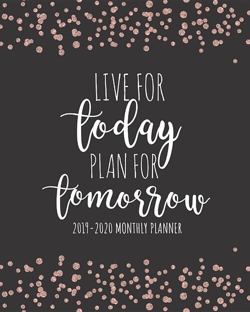 2019-2020 Monthly Planner Live For Today Plan For Tomorrow: Inspirational Quotes Habit Tracker Calendar And Organizer Weekly And Monthly August 2019 - (Paperback)