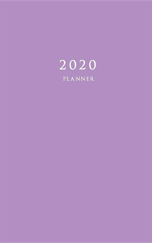 2020 Planner: Small Weekly and Monthly Planner with Purple Cover (Paperback)