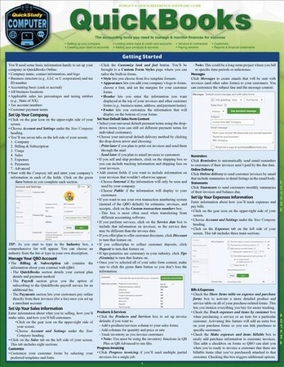 QuickBooks: A Quickstudy Laminated Reference Guide (Other, 2, Second Edition)