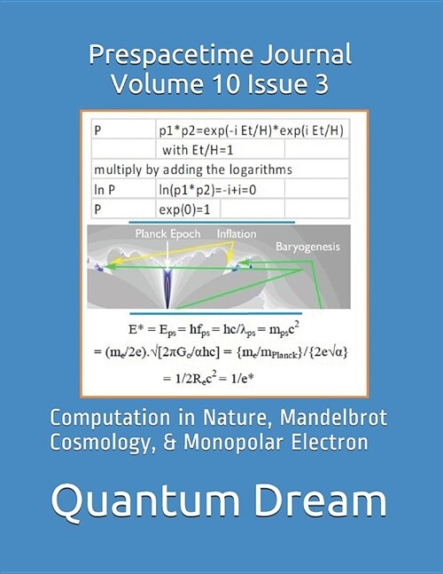 Prespacetime Journal Volume 10 Issue 3: Computation in Nature, Mandelbrot Cosmology, & Monopolar Electron (Paperback)