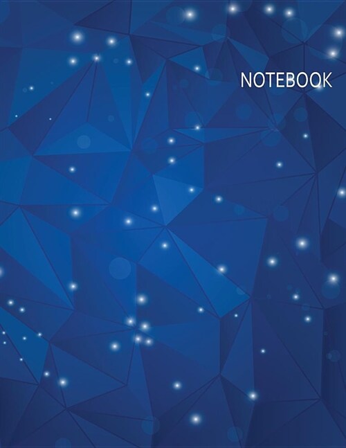 Notebook: Blue Colorful Notebook (8.5 x 11 Inches) 110 Pages (Paperback)