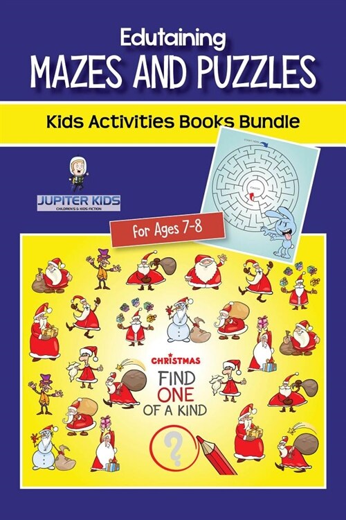 Edutaining Mazes and Puzzles: Kids Activities Books Bundle for Ages 7-8 (Paperback)