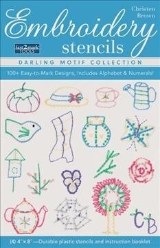 Embroidery Stencils Darling Motif Collection: 100+ Easy-To-Mark Designs, Includes Alphabet & Numerals! (Other)