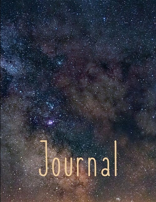 Journal: Milky Way Notebook /Journal 200 lined pages - 8.5 x 11 (Paperback)