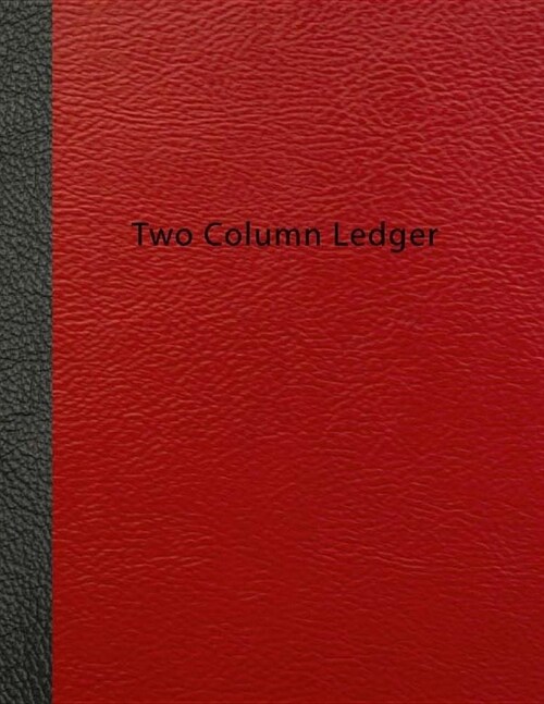 Two Column Ledger: Bookkeeping Record Keeping, Accounting Paper, Expenses Debits, Accounting Journal Entry Book, Ledger Notebook, Busines (Paperback)