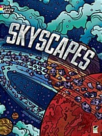 Creative Haven Skyscapes Coloring Book (Paperback, Green)