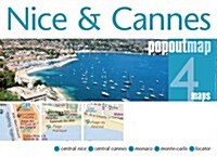 Nice & Cannes PopOut Map (Sheet Map, folded)