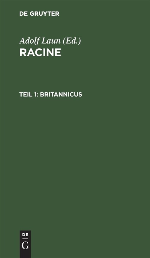 Britannicus (Hardcover)