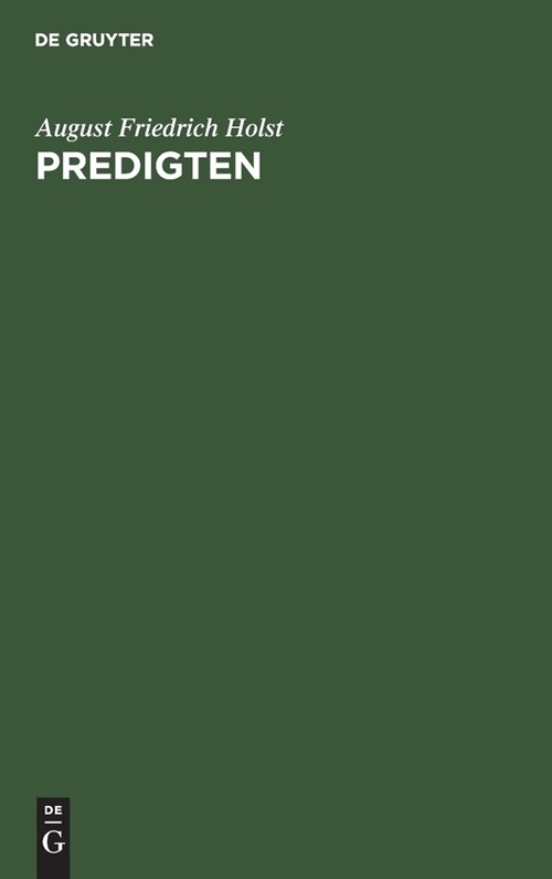 Predigten (Hardcover, Reprint 2020)