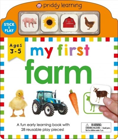 My First Play and Learn: Farm: A Fun Early Learning Book with 28 Reusable Play Pieces (Board Books)