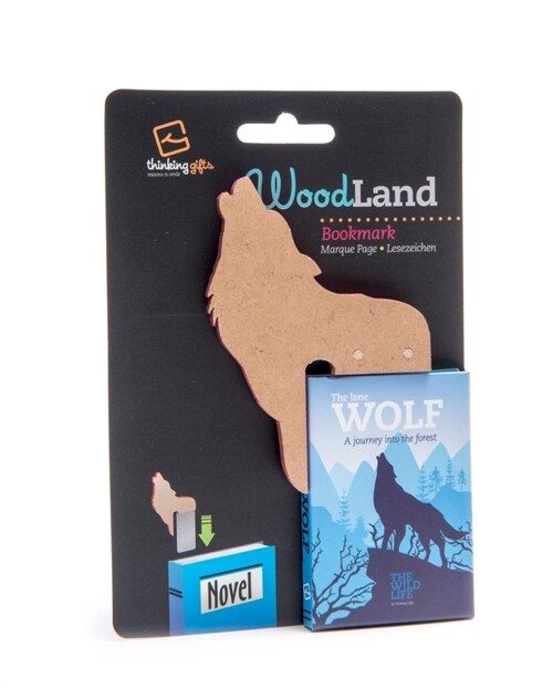Woodland Bookmark Wolf (Wooden Bookmark) (Other)