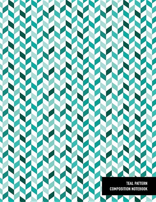 Teal Pattern Composition Notebook: Lined Writing Journal for School Notes, Lists and Journaling (Paperback)