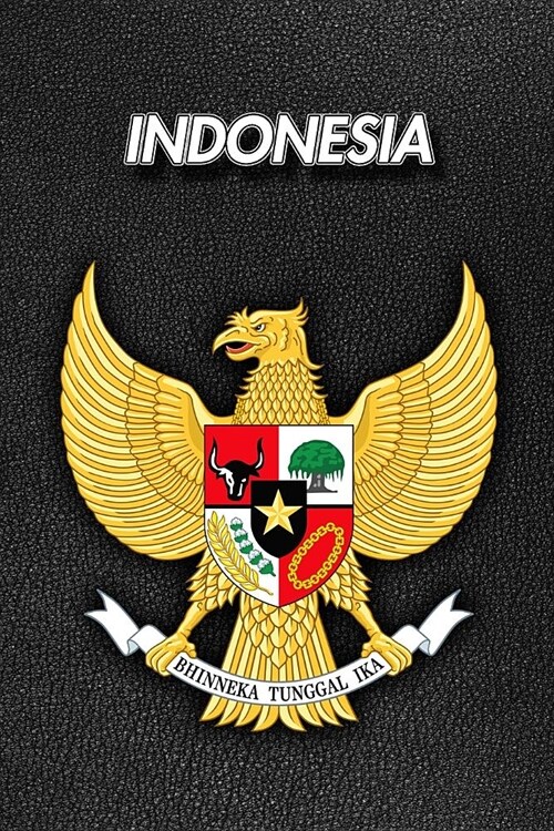Indonesia: Coat of Arms - Composition Book 150 pages 6 x 9 in. - College Ruled - Writing Notebook - Lined Paper - Soft Cover - Pl (Paperback)