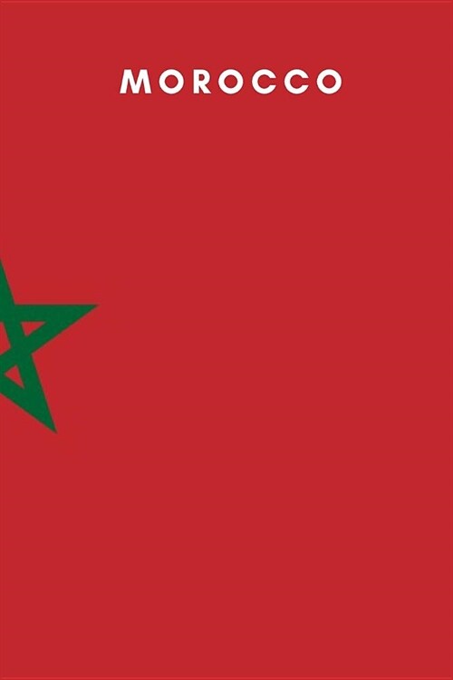 Morocco: Country Flag A5 Notebook to write in with 120 pages (Paperback)