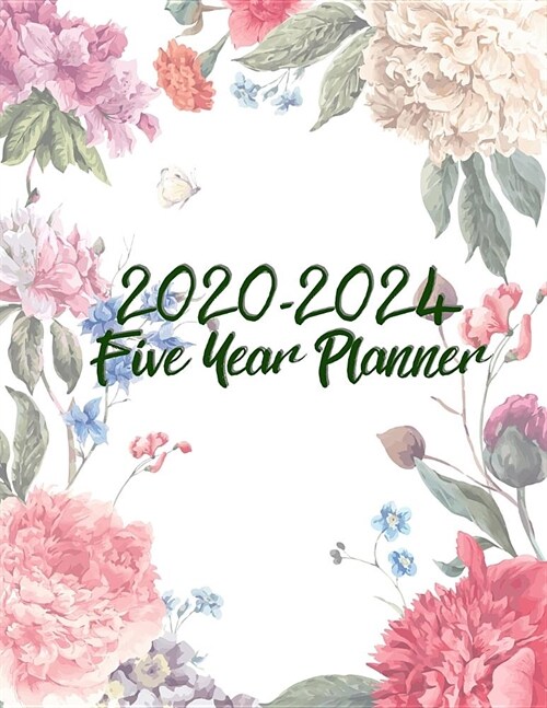 2020-2024 Five Year Planner: Personal Planners Daily Weekly And Monthly Calendar Schedule agenda Organizer and Journal Notebook (Month Start from J (Paperback)