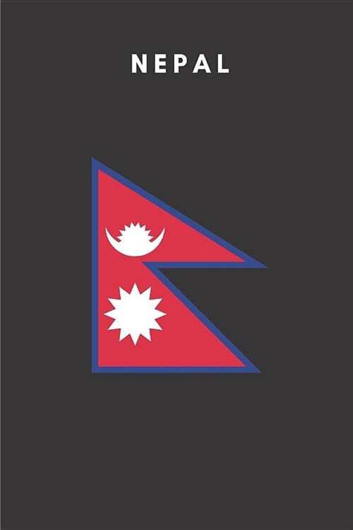 Nepal: Country Flag A5 Notebook to write in with 120 pages (Paperback)