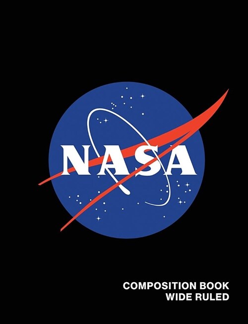 NASA Composition Book Wide Ruled: Officially Licensed Meatball Logo Space Astronaut Astronomy Notebook Journal (Paperback)