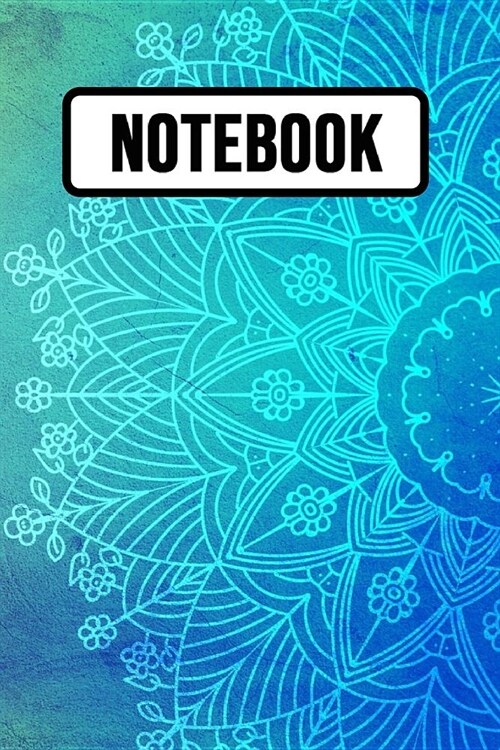 Notebook: Decorative Blue Mandala Journal / Diary / Planner, Unique Mandala Gifts (Paperback)