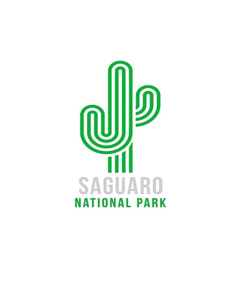 Saguaro National Park: Notebook With Lined College Ruled Paper For Hiking, Camping & Biking Fans. Blank Notepad Journal for Men, Women & Kids (Paperback)