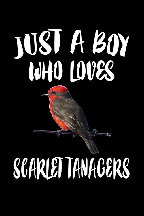 Just A Boy Who Loves Scarlet Tanagers: Animal Nature Collection (Paperback)