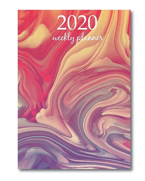 2020 Weekly Planner: Calendar Schedule Organizer Appointment Journal Notebook and Action day With Inspirational Quotes Art design (Paperback)
