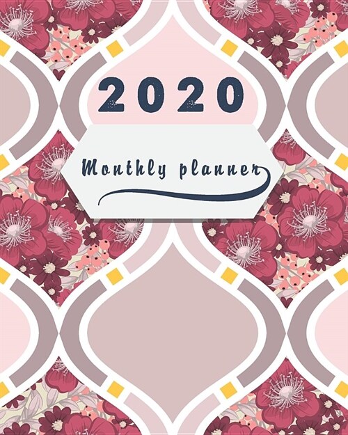 2020 Monthly planner: Bloom Pink Abstract, 12 Month, Weekly & Monthly Appointment Calendar, Agenda Schedule Organizer Journal with Holiday (Paperback)