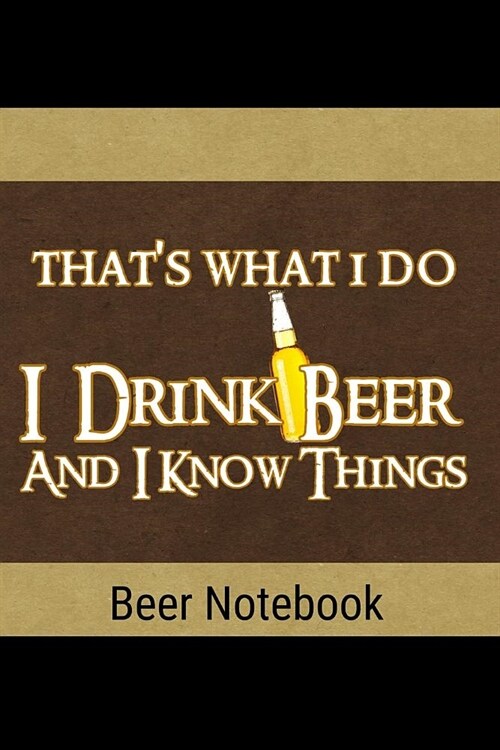 Beer Notebook: 6 x 9 Beer Brewer Log Notebook (Paperback)